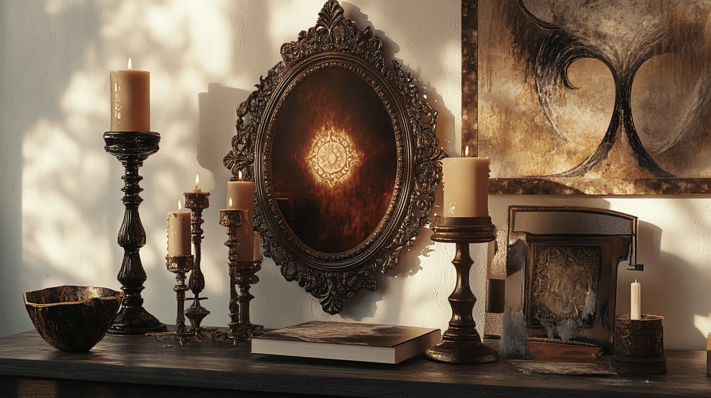 Éléments de décoration : Détails artistiques et accents mystiques
