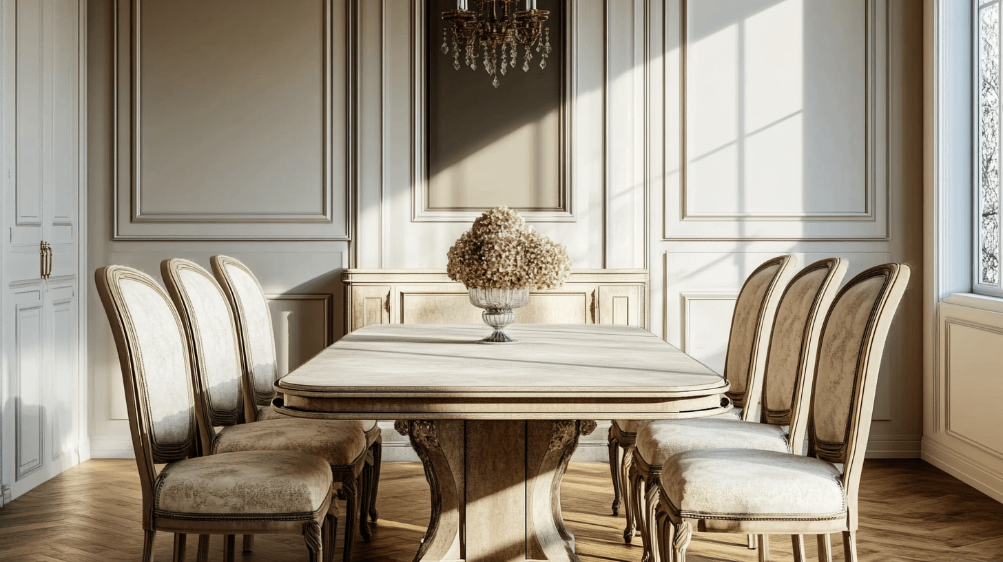 Choix de meubles pour une salle à manger classique