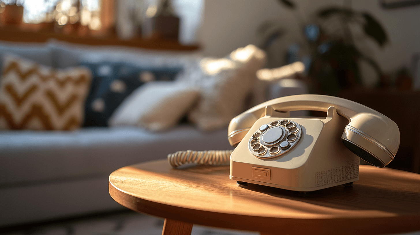 Rétro rencontre moderne : tables de téléphone avec charme