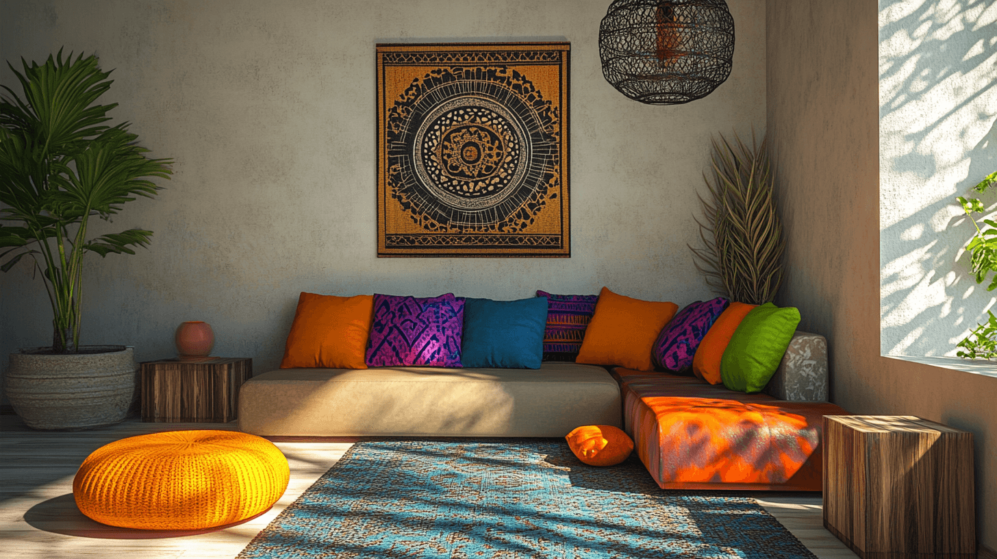 Touches de couleur dans le salon : Voici comment vous mettez en valeur