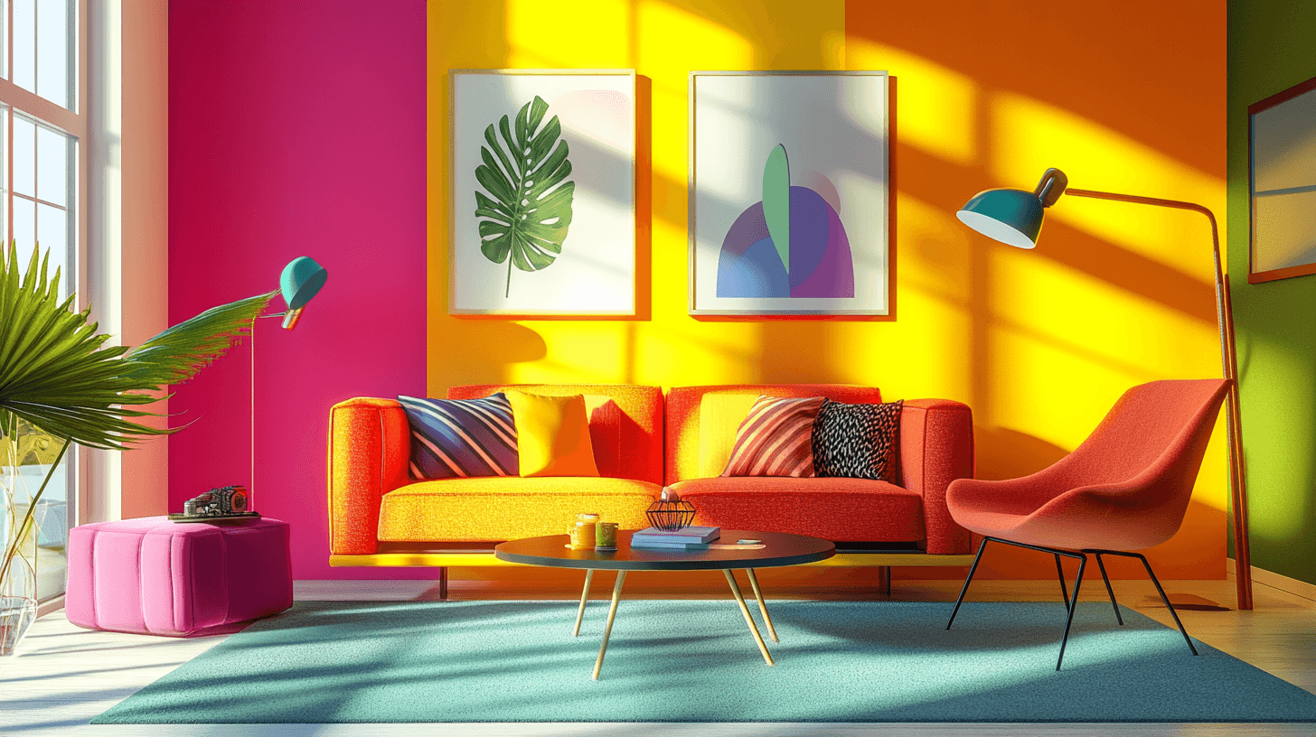 La magie des couleurs dans le style Retro Pop