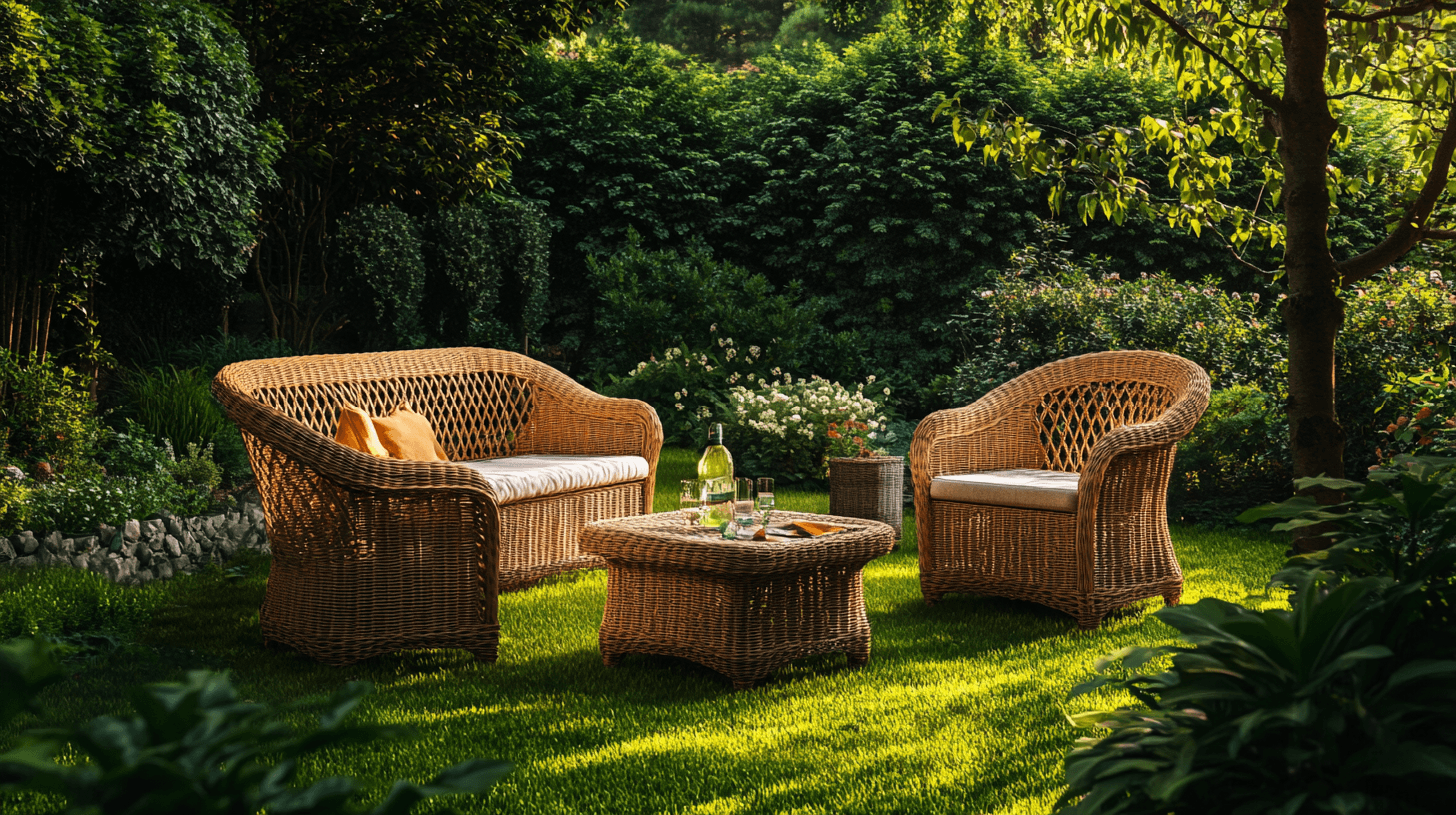 Mobilier de jardin en osier : redécouvrez les matériaux naturels