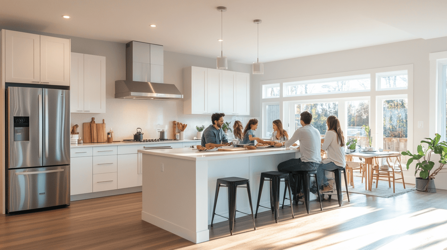 Cuisine avec îlot : Le point de rencontre parfait pour toute la famille