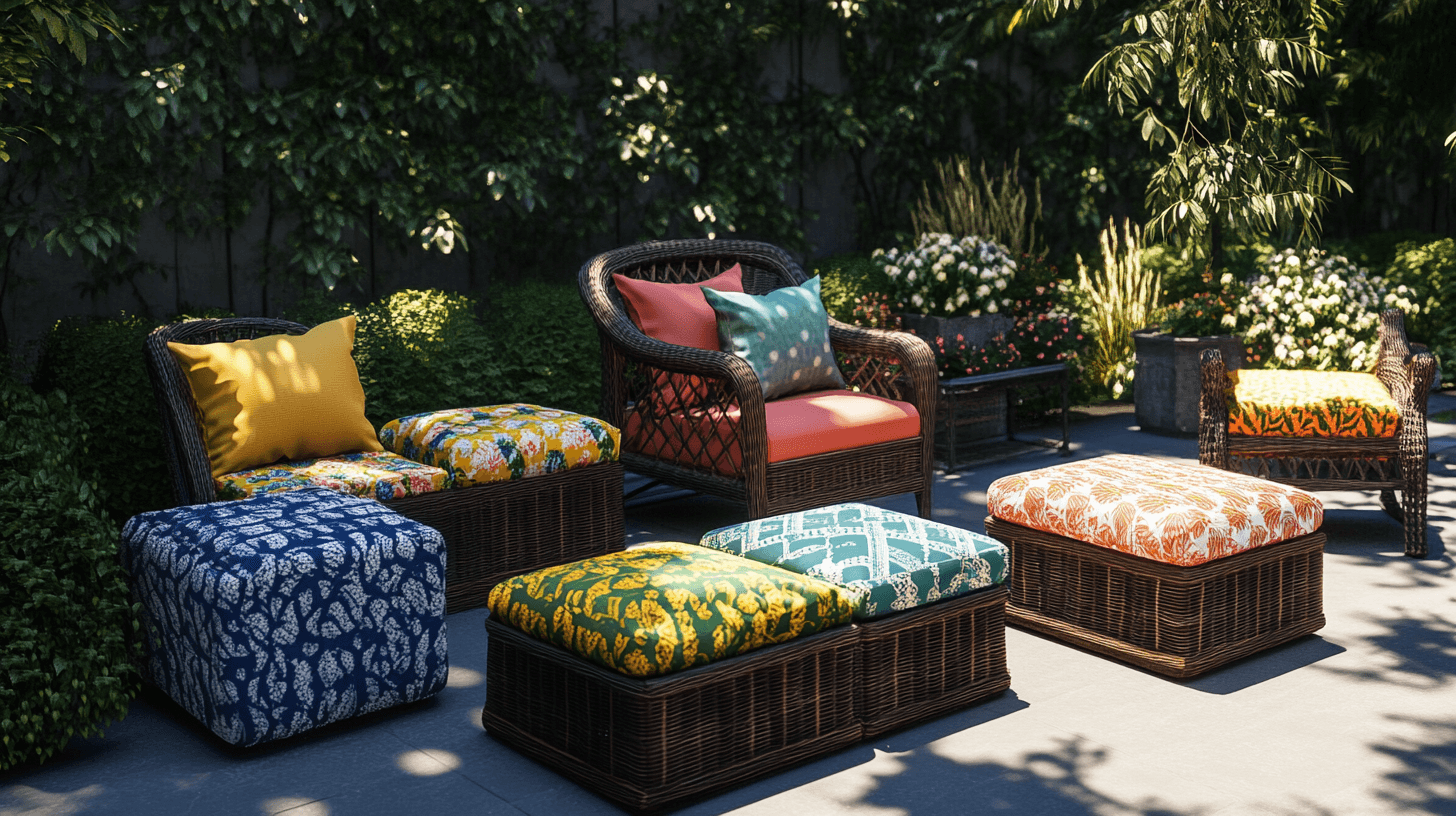 Coussins de siège et coussins pour meubles de jardin : confort et style