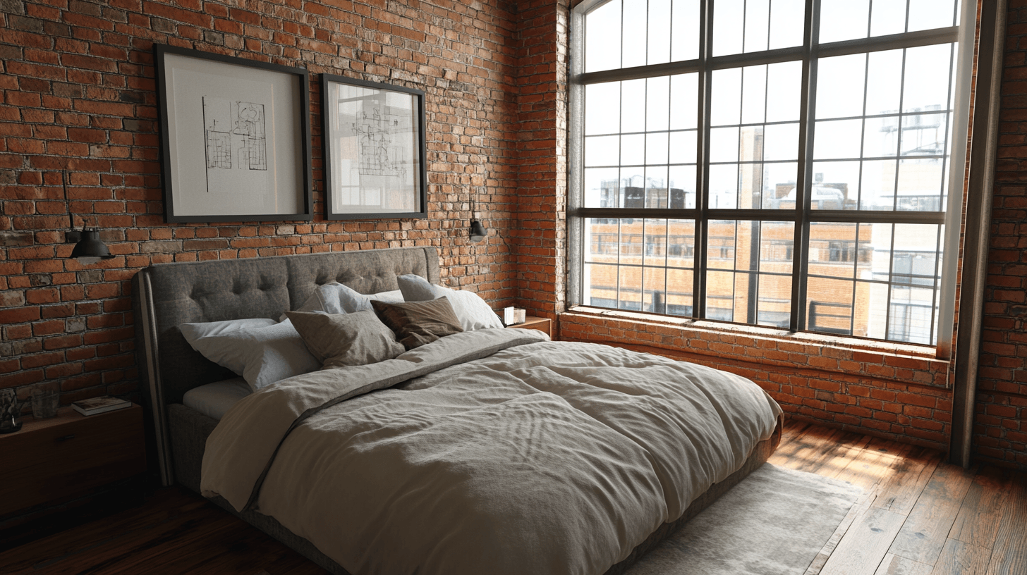 Décoration dans la chambre loft