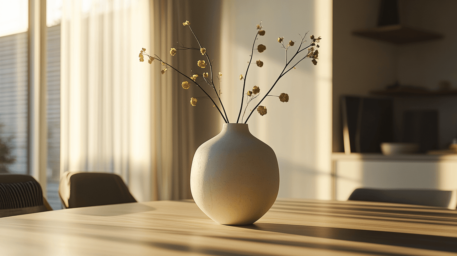 Vases comme éléments centraux de décoration