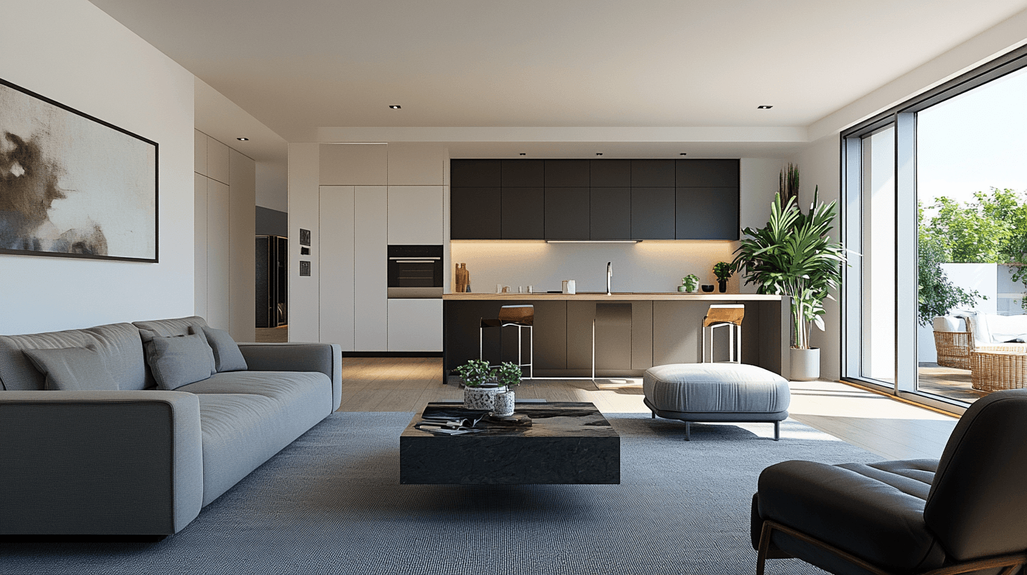 Salon avec cuisine ouverte : La tendance moderne à l'habitat ouvert