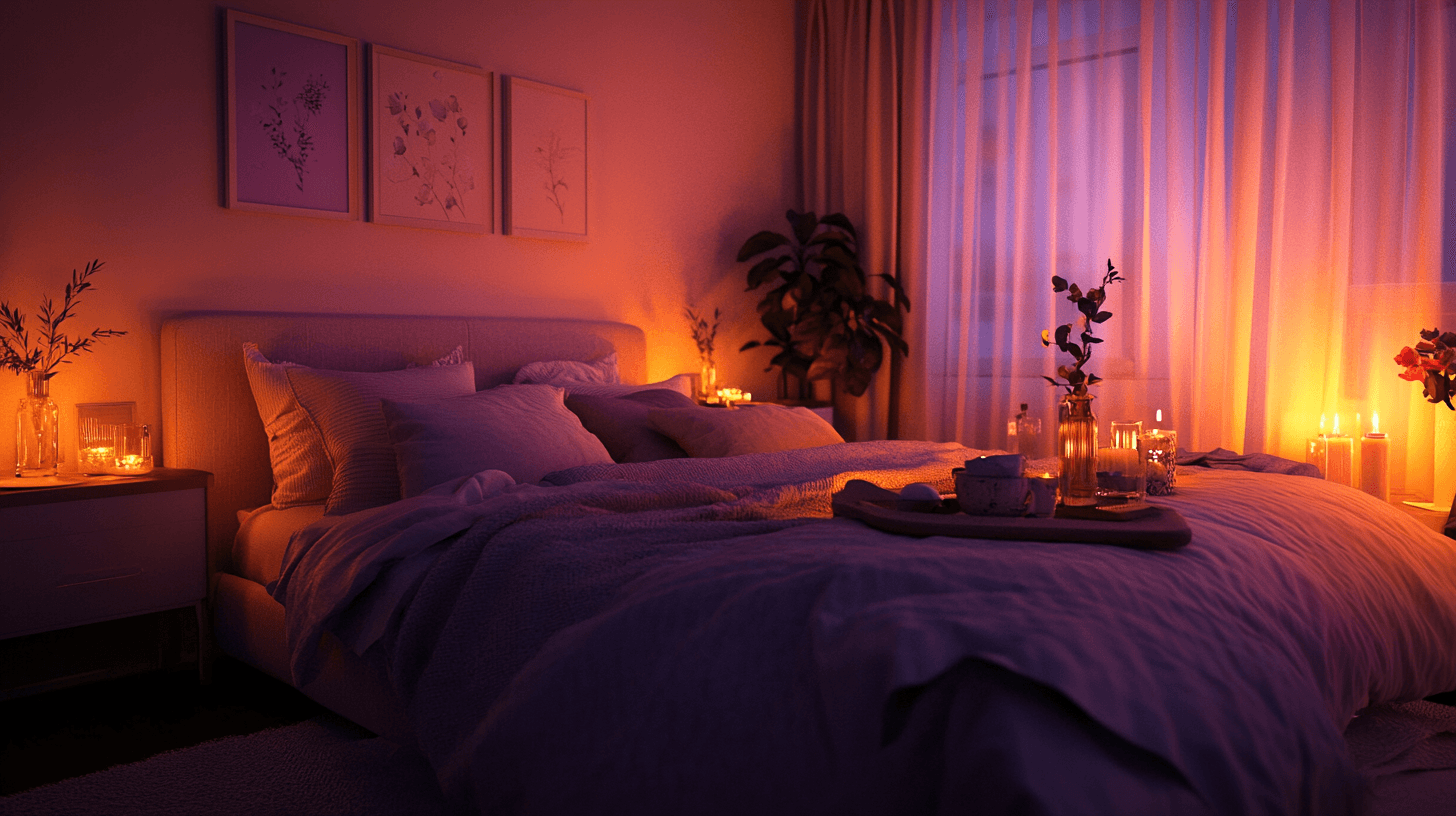 Chambre romantique : Couleurs douces et textiles moelleux
