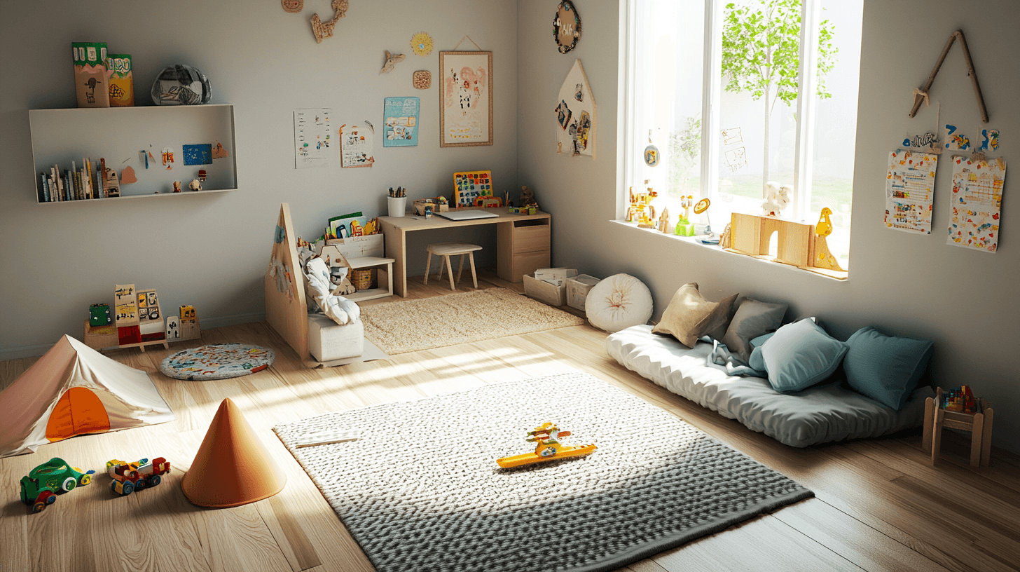 Aménagement de l'espace : place pour le jeu, l'apprentissage et la détente