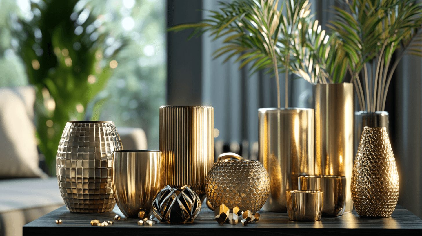Accessoires décoratifs en or : Petits détails avec un grand impact