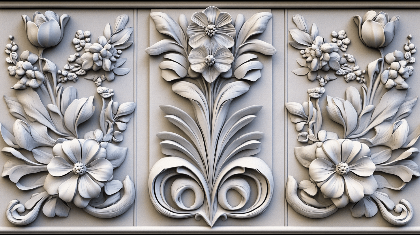Éléments décoratifs dans le style Art nouveau : Apportez des accents floraux