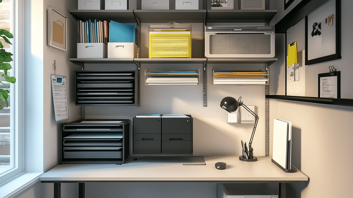 Solutions de rangement intelligentes pour les petits espaces de travail