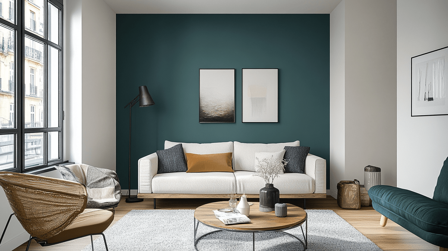 Pétrole comme couleur murale : Osez le changement