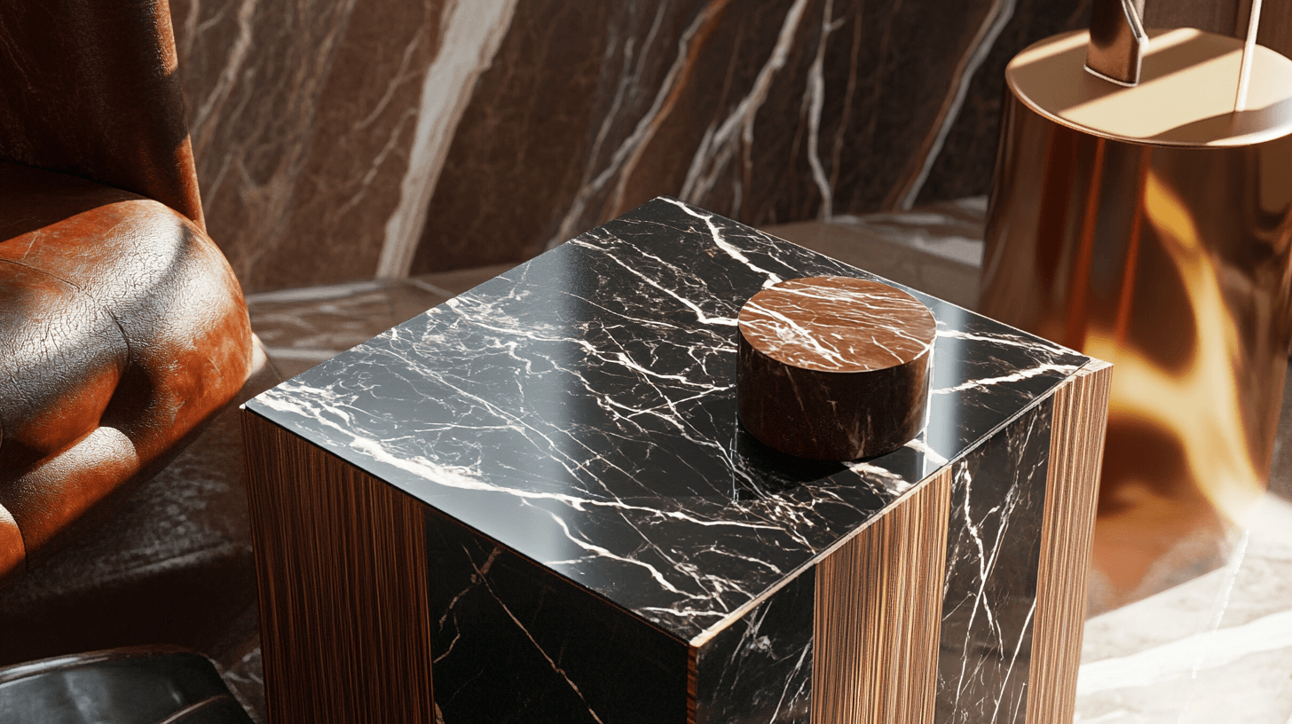 Matériaux luxueux de style italien