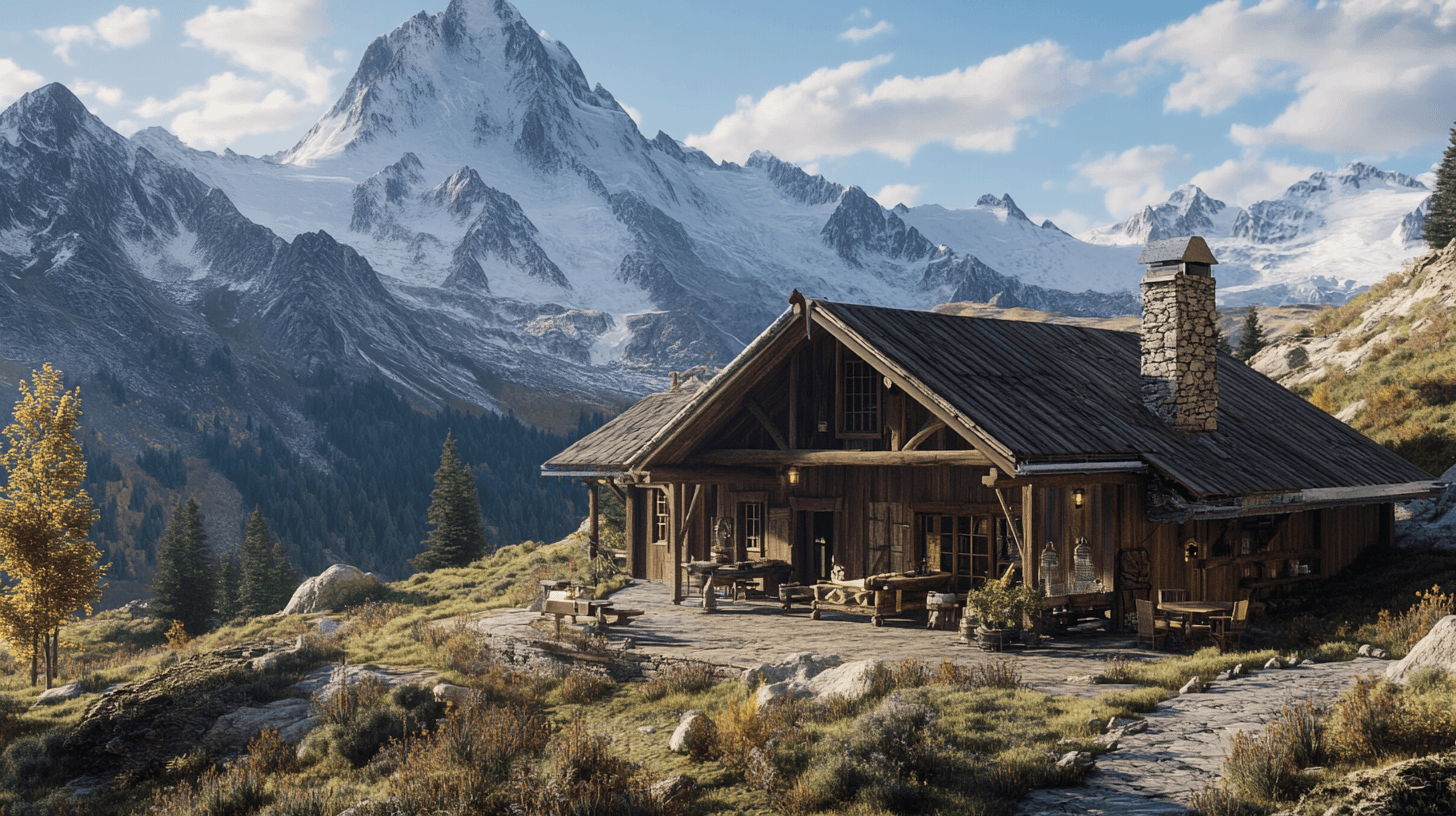 Mountain Lodge : Rustique et confortable dans les montagnes