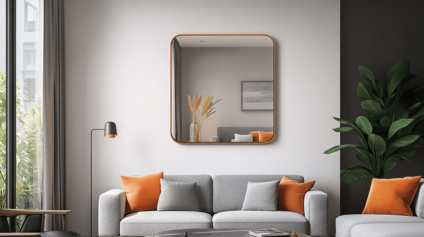 Tout en vue : miroir mural comme élément de design