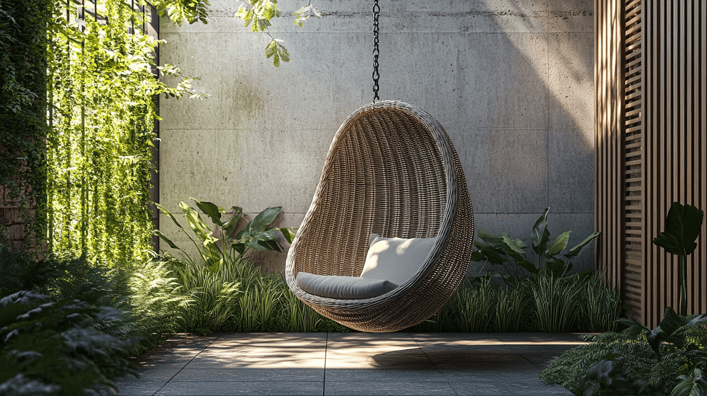 Intégration de fauteuils suspendus dans votre design extérieur