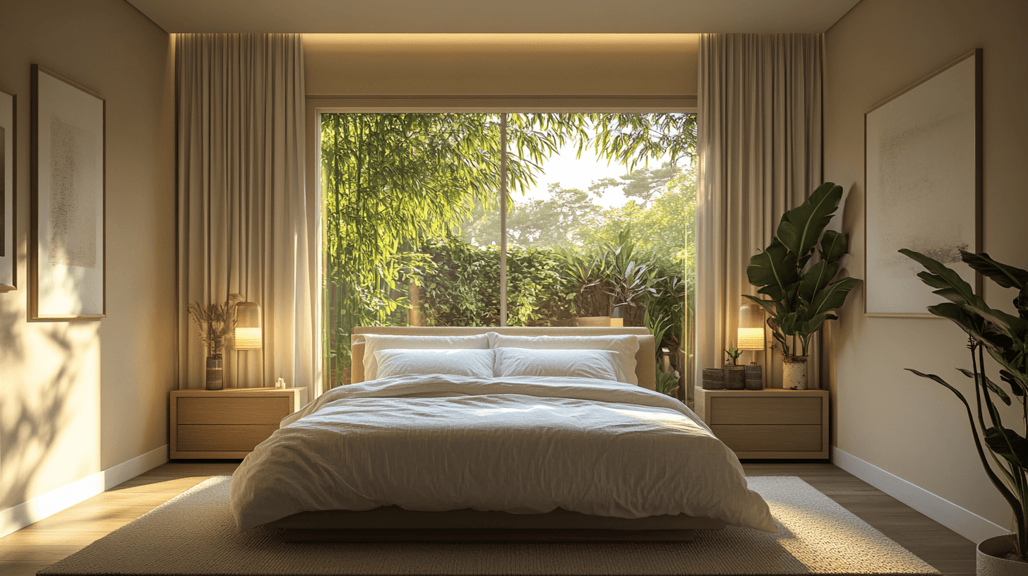 Une chambre à coucher comme oasis de tranquillité