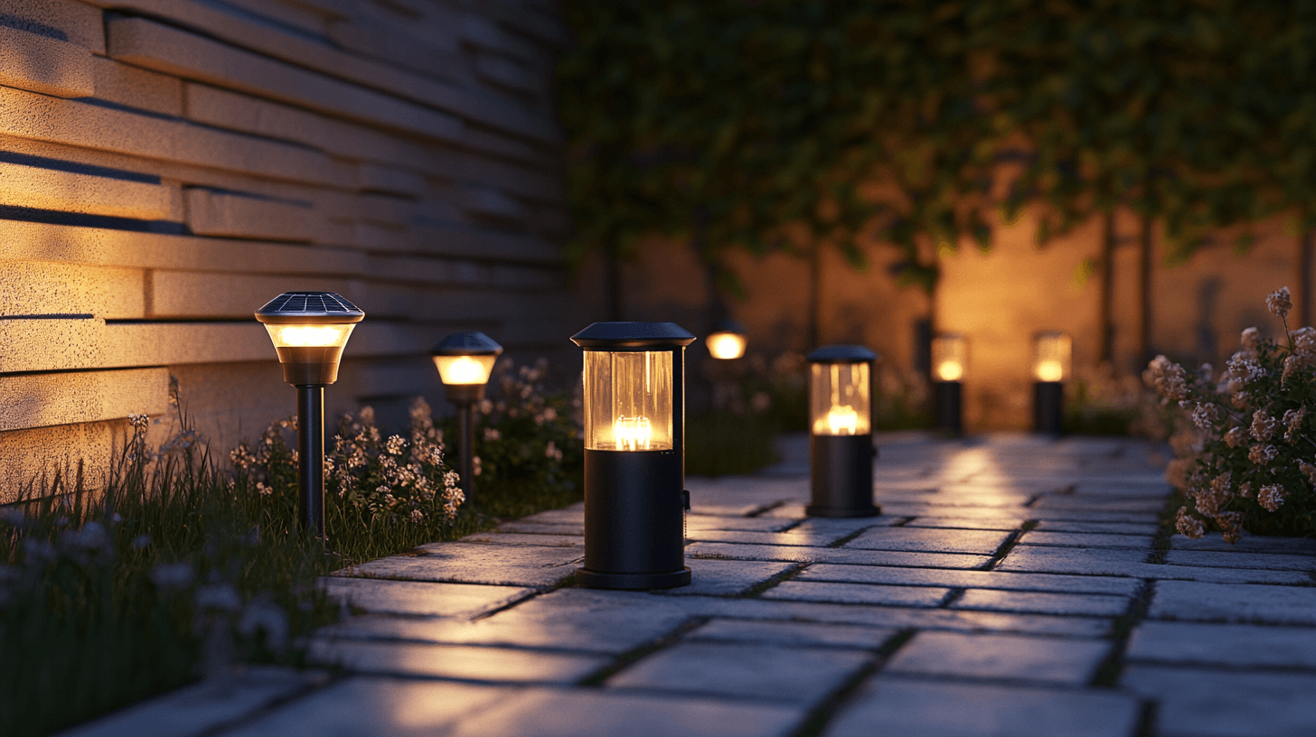 Différents types d'éclairage de jardin