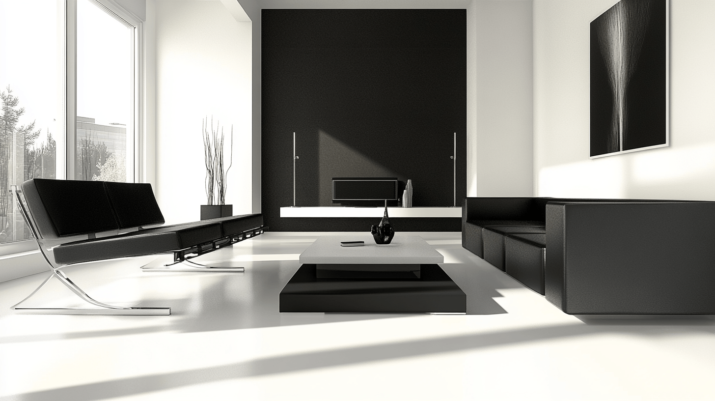 Contrastes noir et blanc : Classique et moderne à la fois