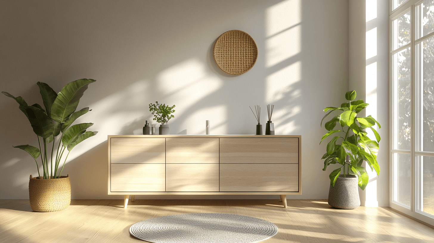 Meubles dans la salle de bain scandinave