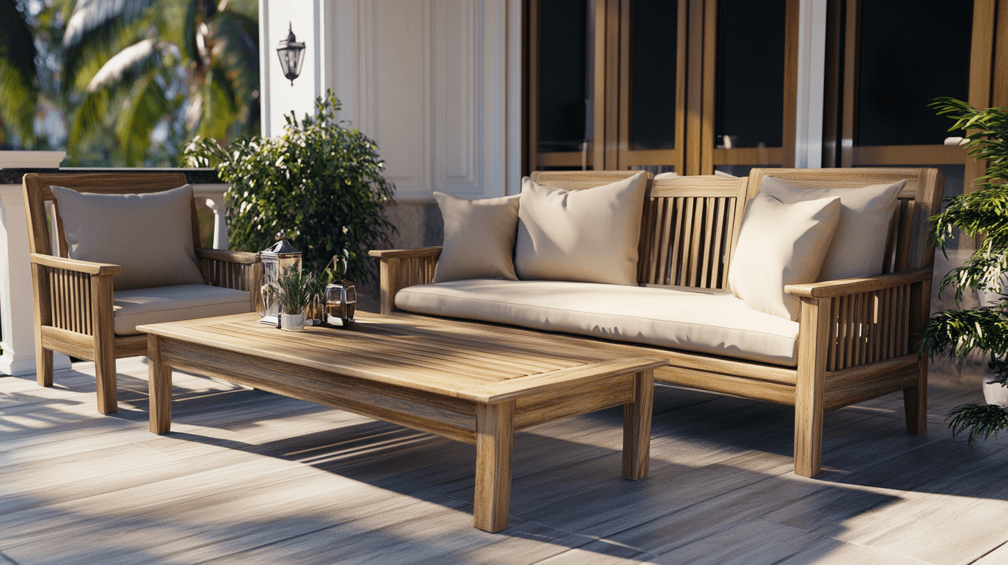Mobilier de terrasse en teck : élégant et robuste