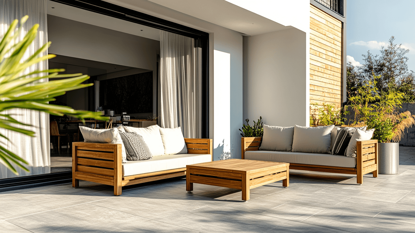 Tendances de design pour les meubles de terrasse en teck
