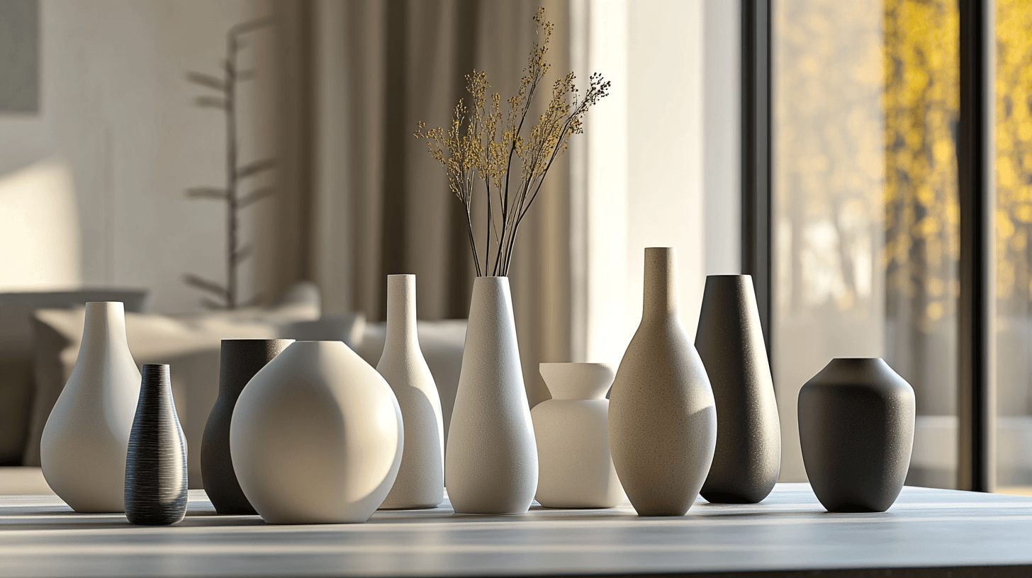La diversité des designs de vases minimalistes