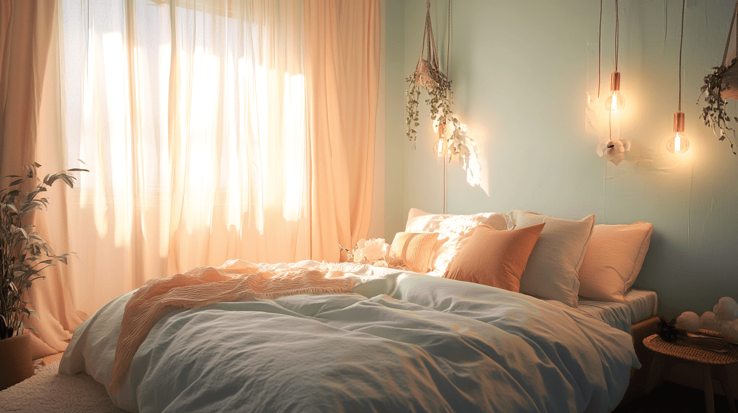 Couleurs pastel dans la chambre : Tons doux pour plus de détente