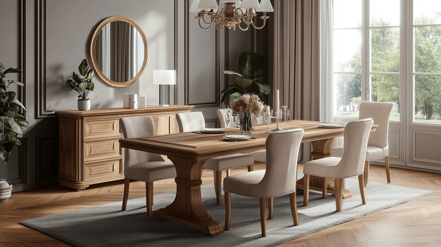 Le charme des tables à manger classiques