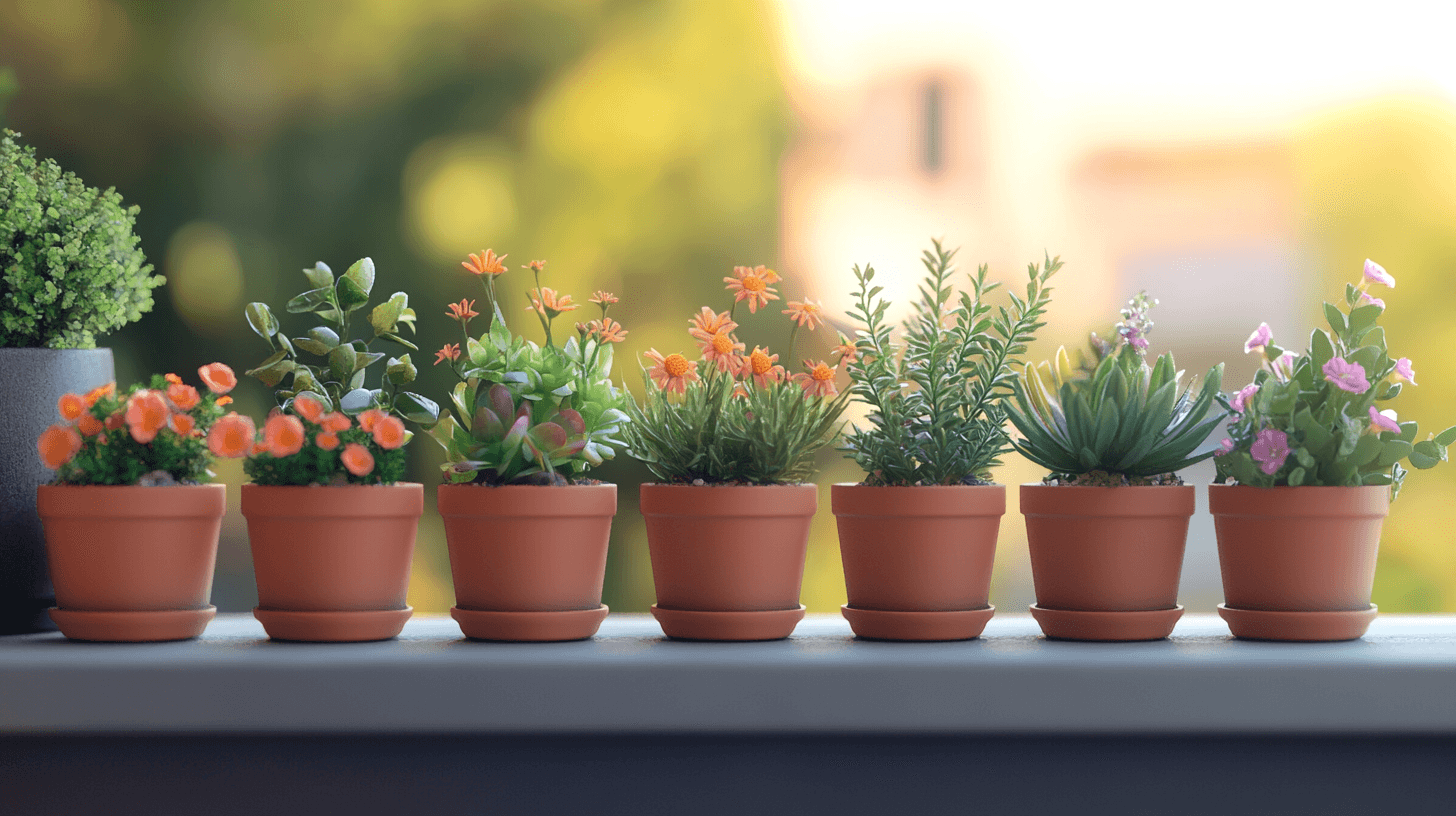 Pots de fleurs compacts : Idéal pour les petits espaces