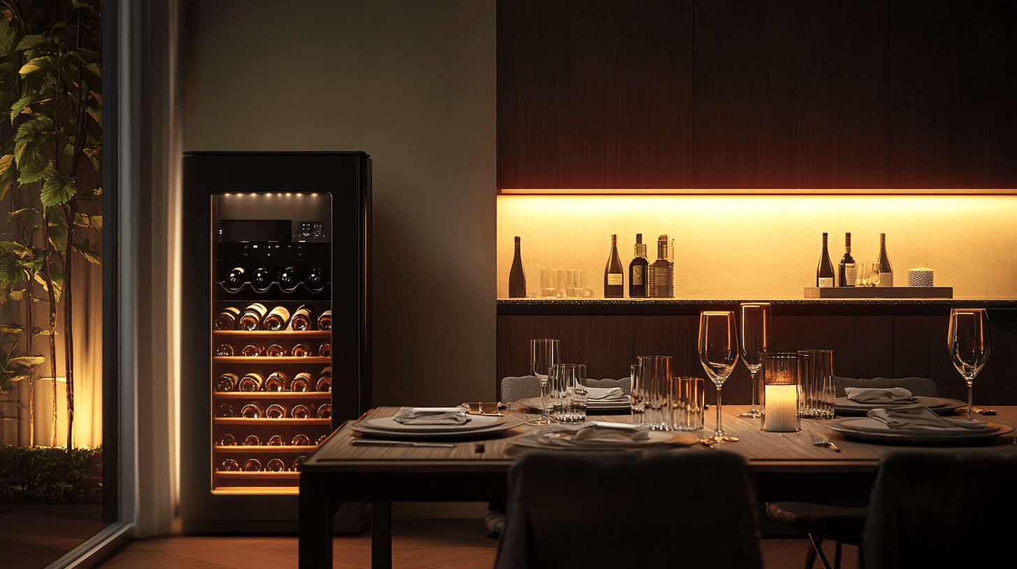 Salle à manger avec cave à vin : allier fonctionnalité et luxe