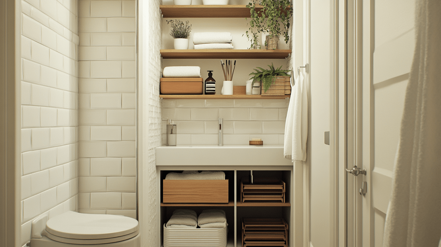 Solutions de rangement créatives pour petites salles de bains