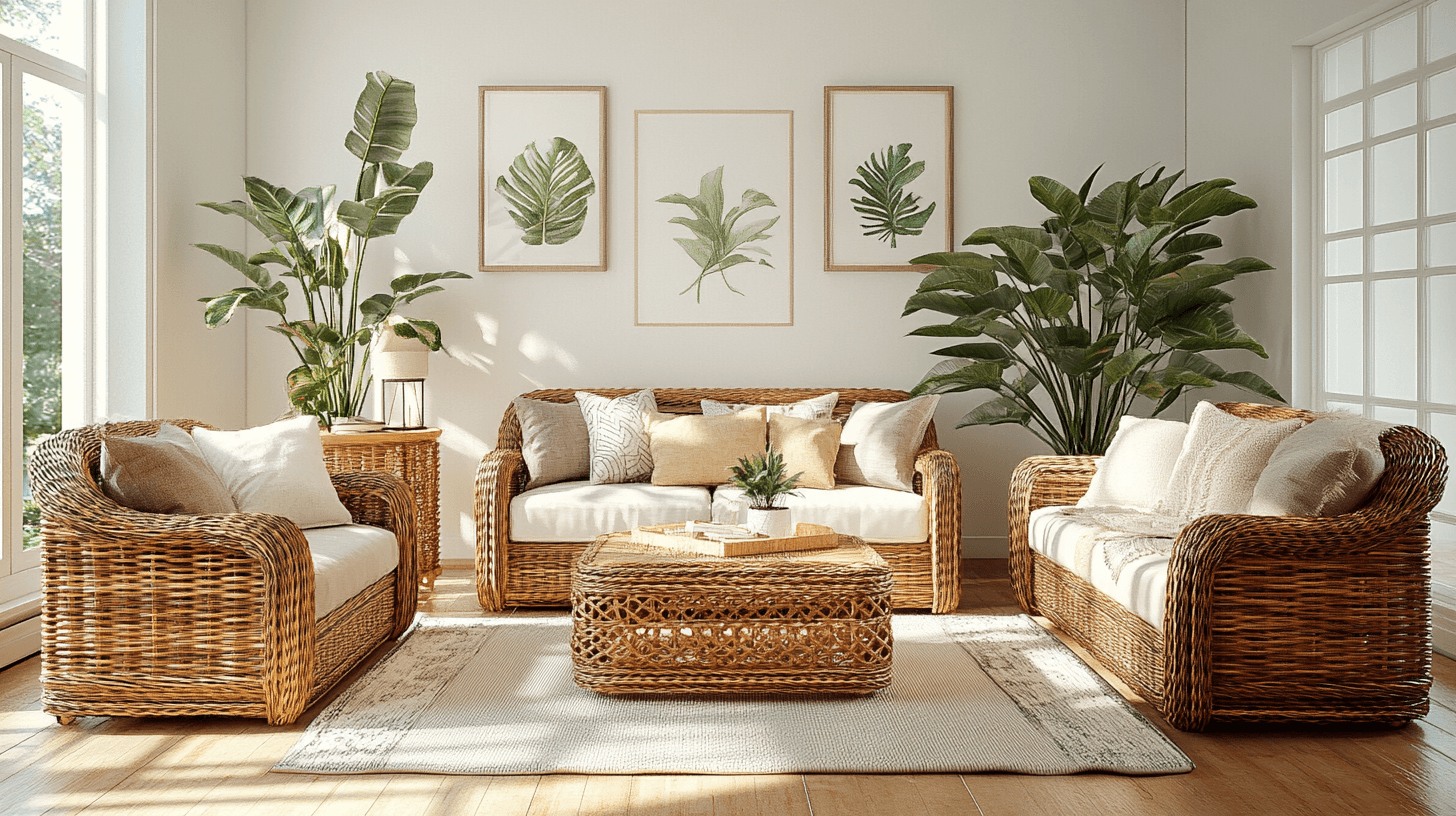 Intemporellement beau : meubles en rotin pour l'intérieur et l'extérieur