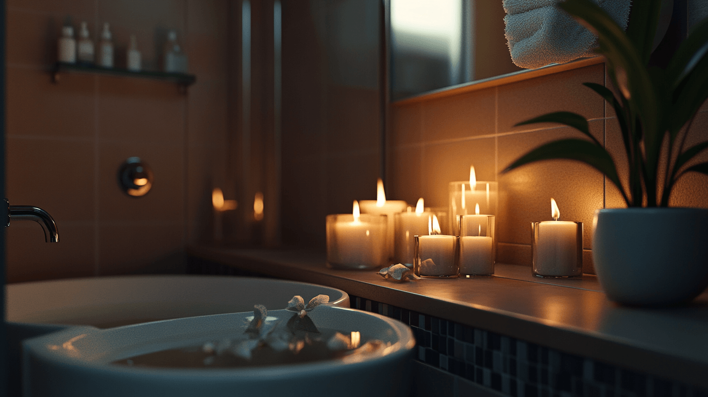 Bougies dans la salle de bain : oasis de bien-être à la maison