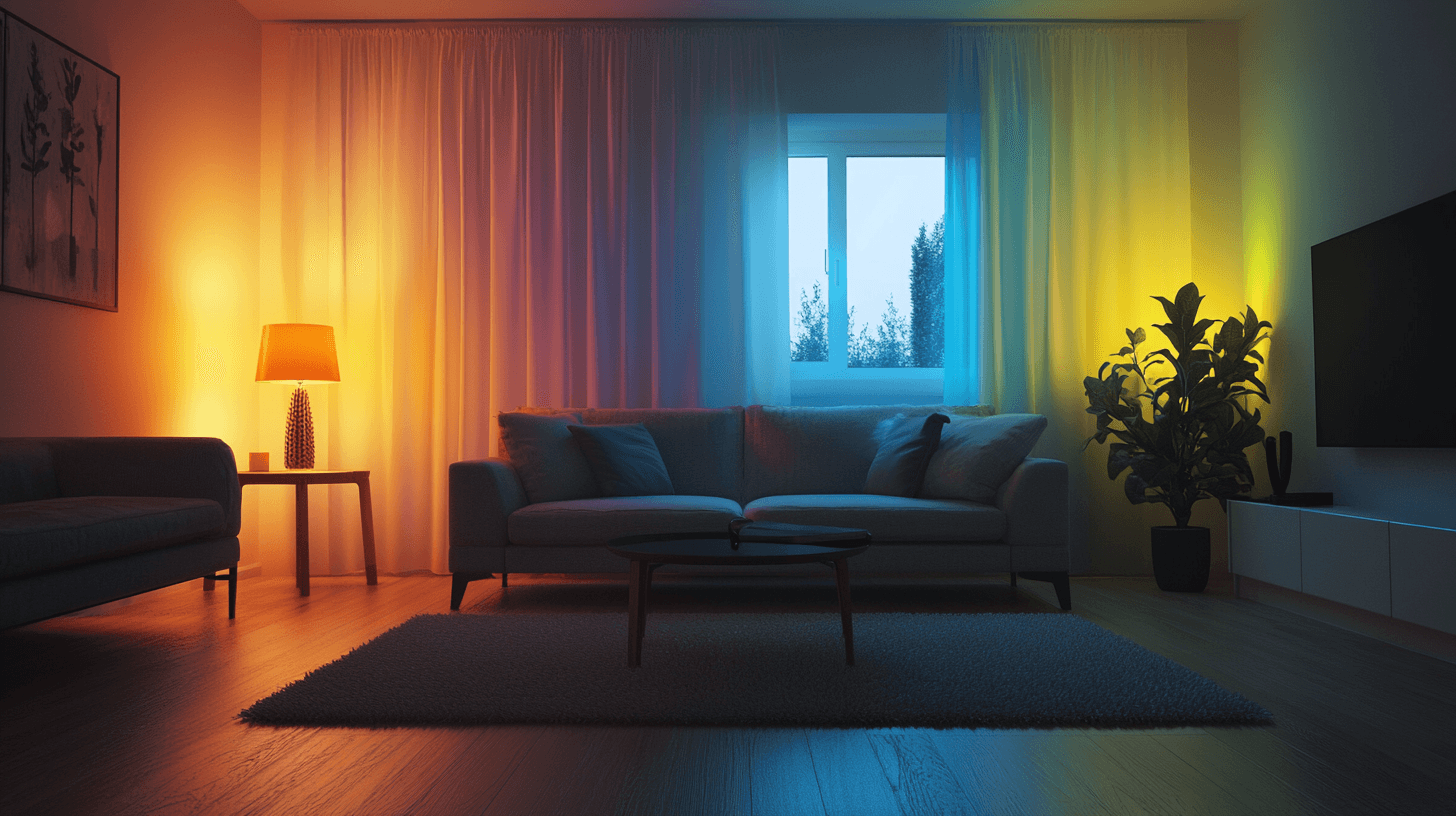 Couleurs de lumière et leur signification pour l'effet de la pièce