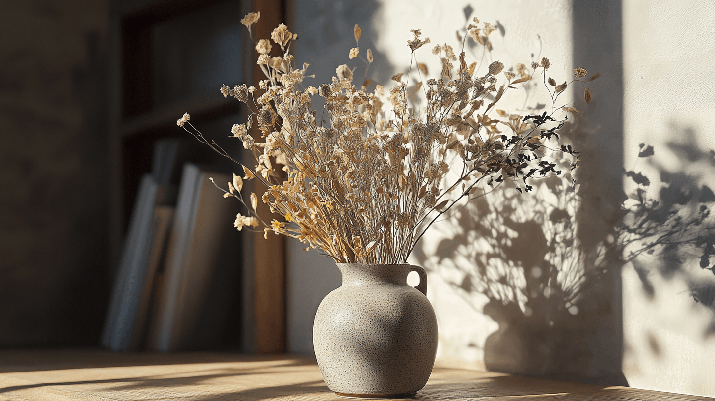 Entretien et durabilité des arrangements de fleurs séchées