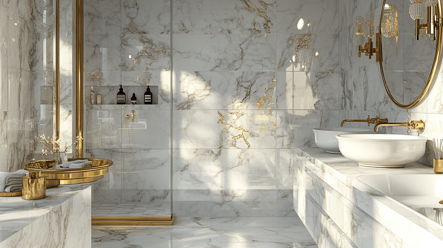 Matériaux de haute qualité pour une salle de bain luxueuse