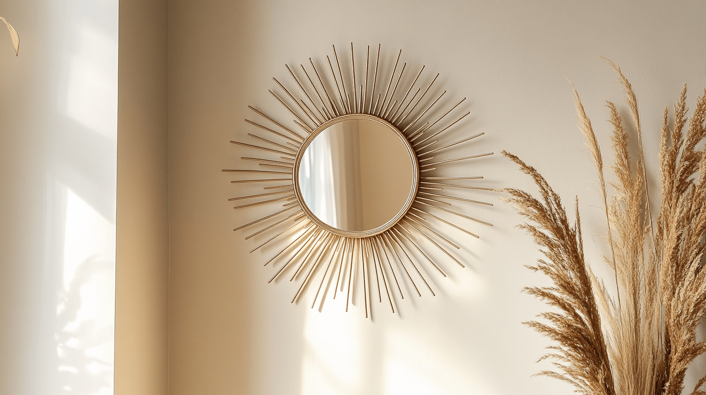 Miroirs solaires comme point fort déco : Moderne et rétro réunis