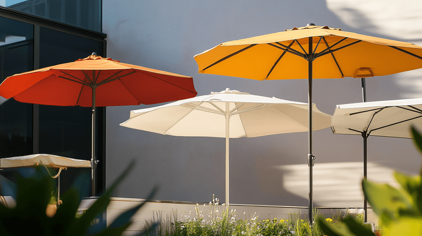 Différents types de parasols