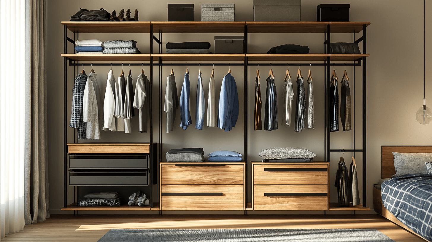 Systèmes de garde-robe modulaires : Flexibilité et adaptabilité