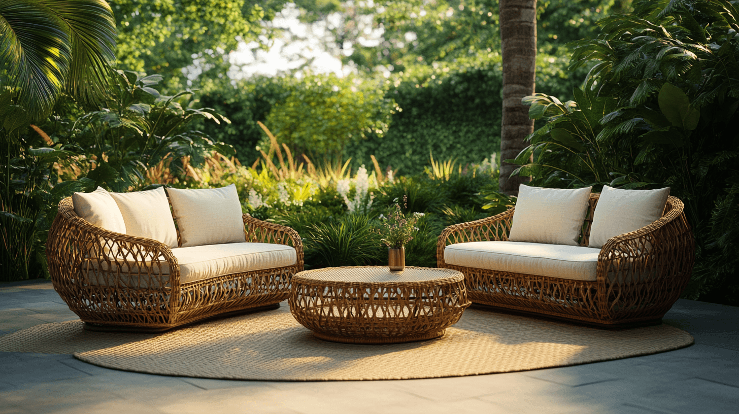 Mobilier de jardin en rotin : Léger, robuste et intemporel