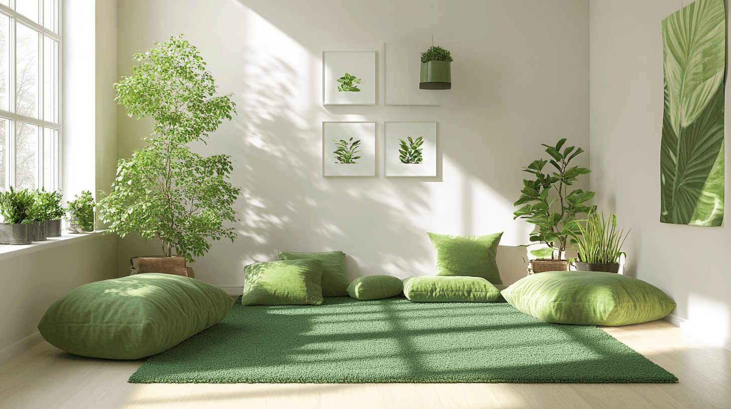Des accents verts dans le salon : apporter fraîcheur et nature à la maison
