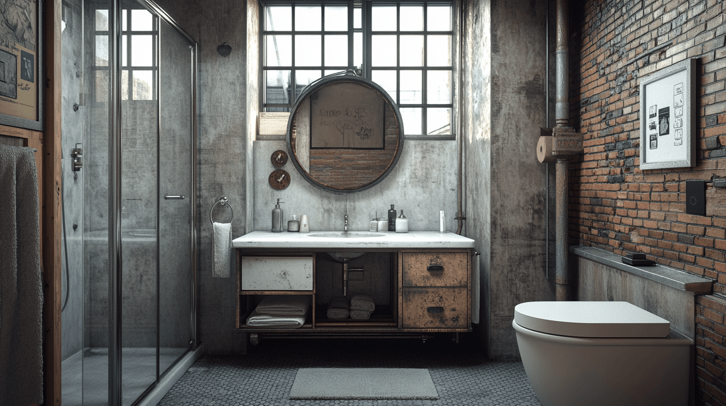 Matériaux et surfaces dans la salle de bain industrielle