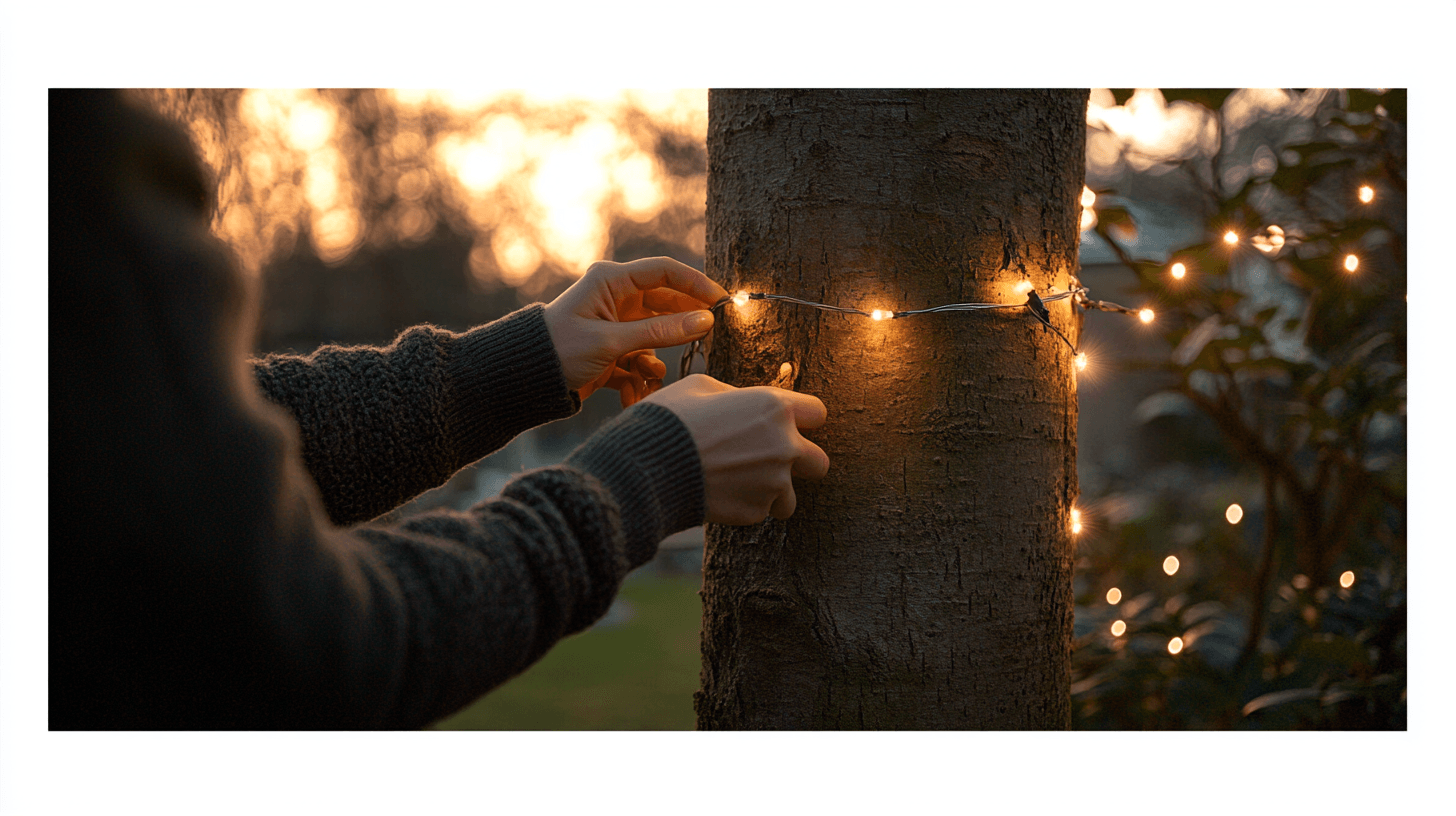 Conseils d'installation pour guirlandes lumineuses extérieures