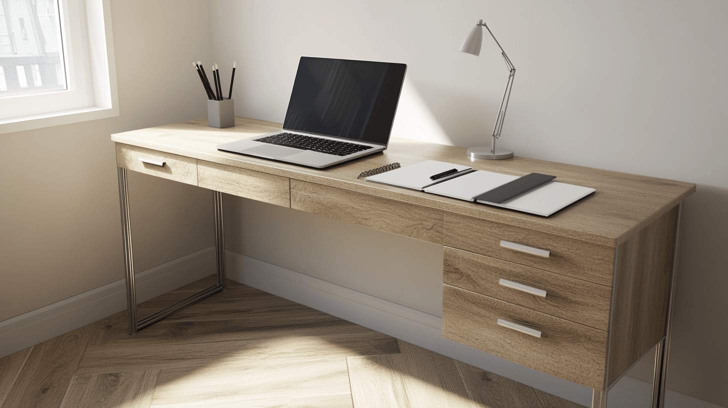 Bureaux minimalistes pour un bureau à domicile bien rangé