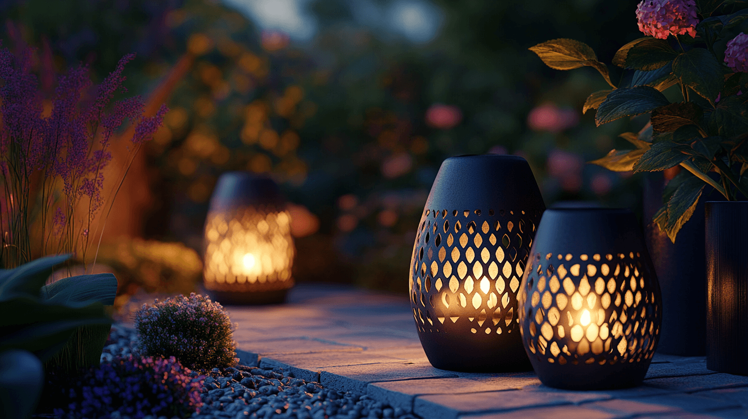 Lampes comme source de lumière élégante dans le jardin