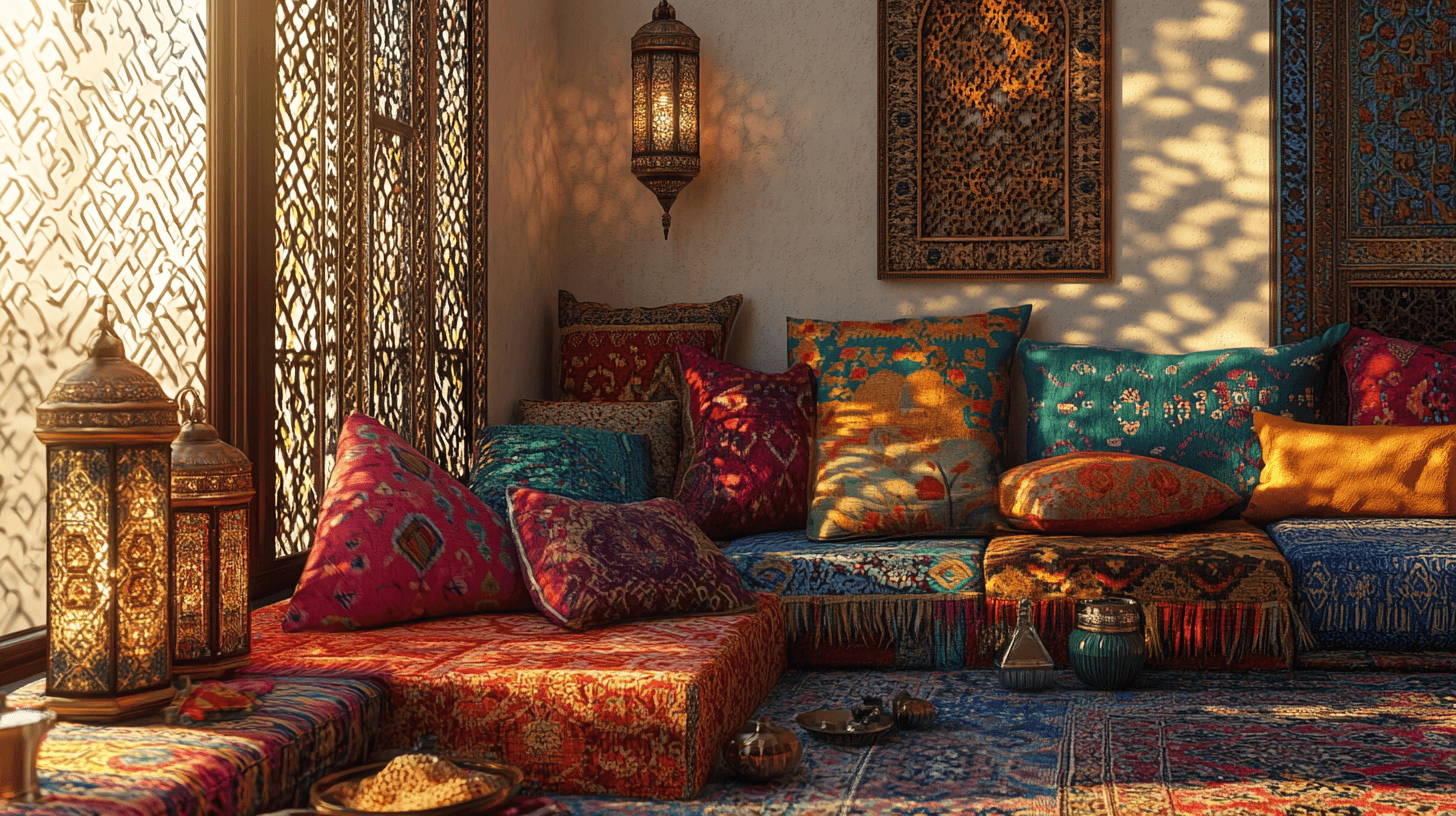 Style marocain : motifs colorés et matériaux exotiques