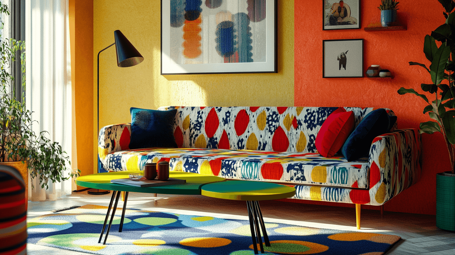 Rétro Pop : Meubles colorés et designs audacieux