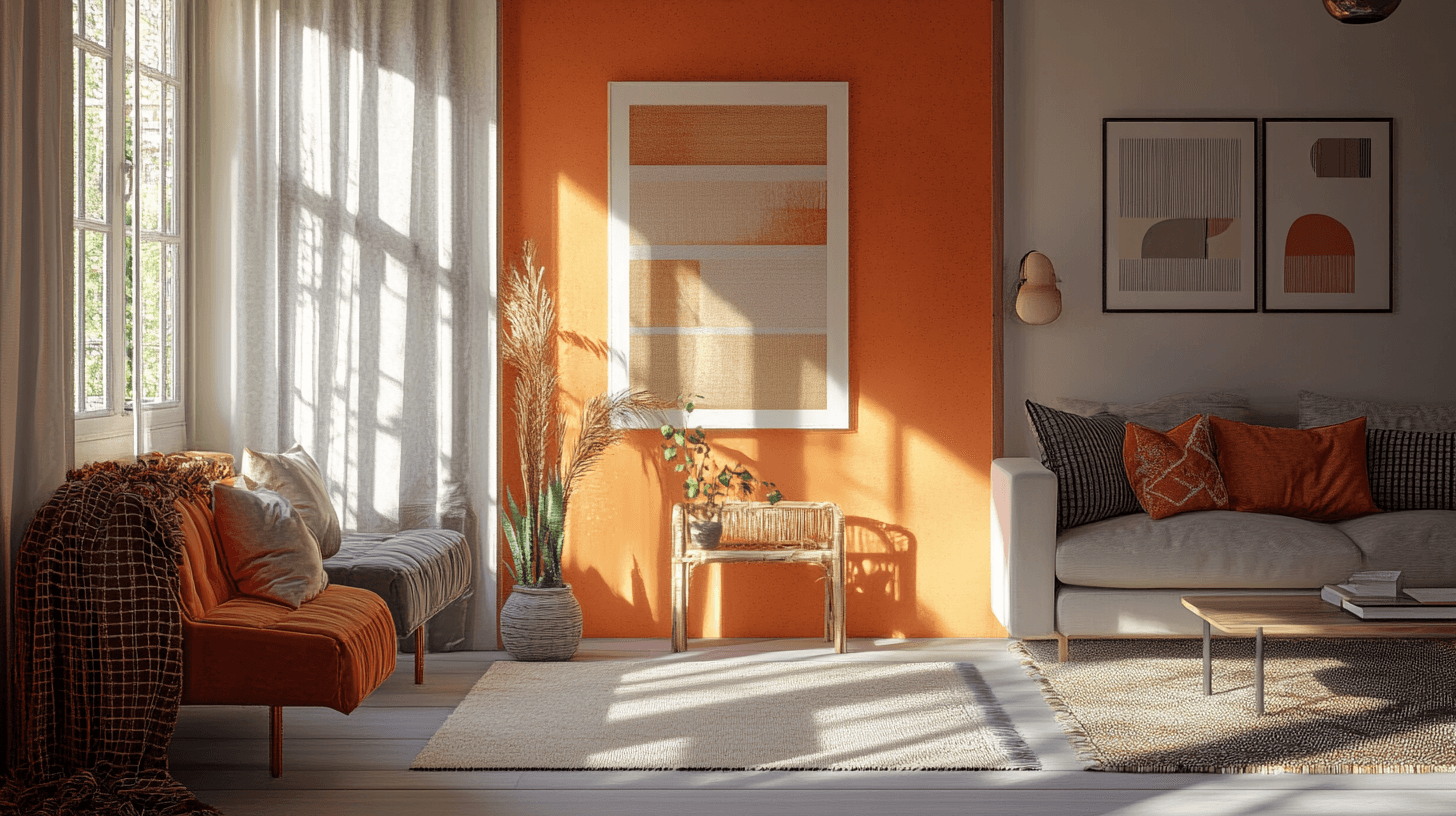 Combiner les styles d'habitation avec l'orange